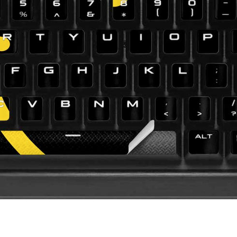 Black Happy Face K95 RGB PLATINUM Mechanical Gaming Keyboard Skin