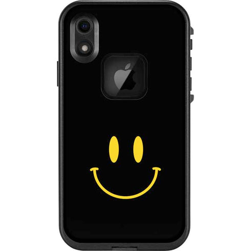 Black Happy Face LifeProof Fre iPhone Skin