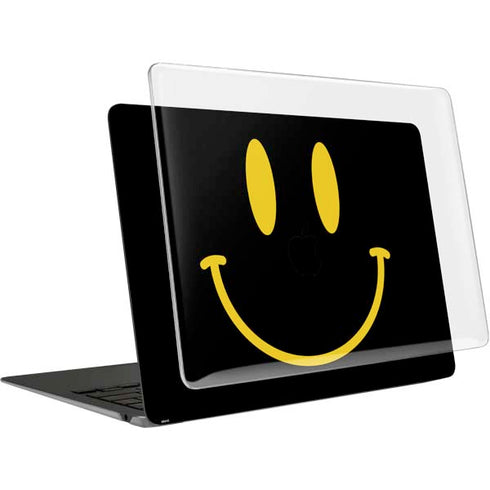 Black Happy Face MacBook Air 13in (2020) Case plus Skin
