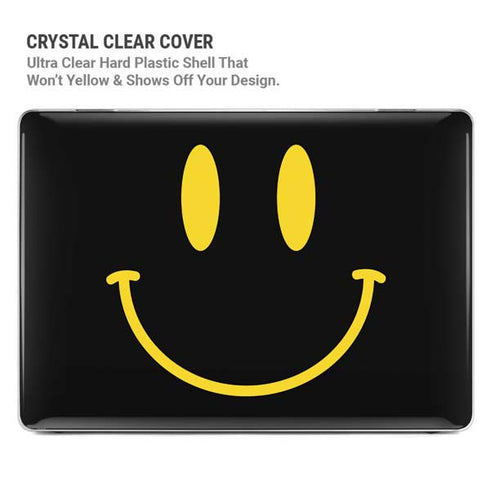 Black Happy Face MacBook Air 13in M1 (2021) Case plus Skin