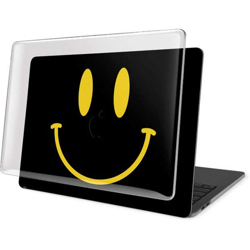 Black Happy Face MacBook Pro 13in (2020) Case plus Skin