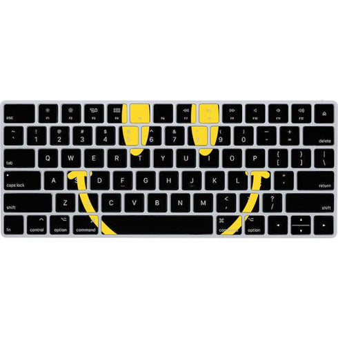 Black Happy Face Magic Keyboard Skin
