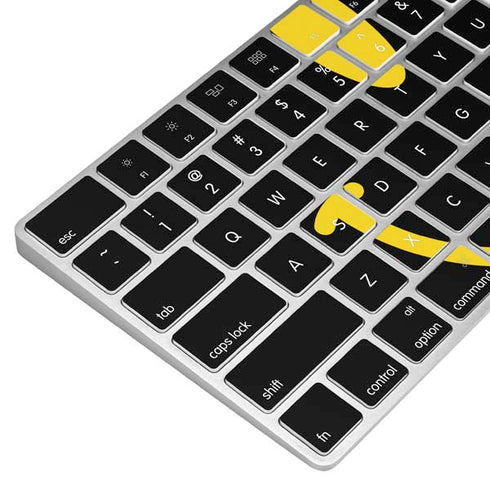 Black Happy Face Magic Keyboard Skin
