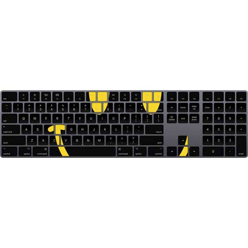 Black Happy Face Magic Keyboard with Numeric Keypad Skin