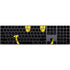 Black Happy Face Magic Keyboard with Numeric Keypad Skin