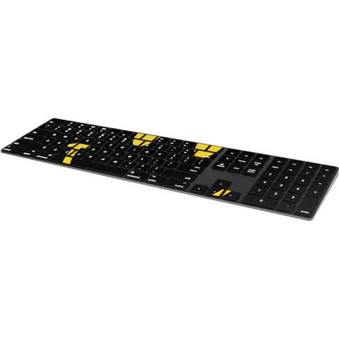 Black Happy Face Magic Keyboard with Numeric Keypad Skin