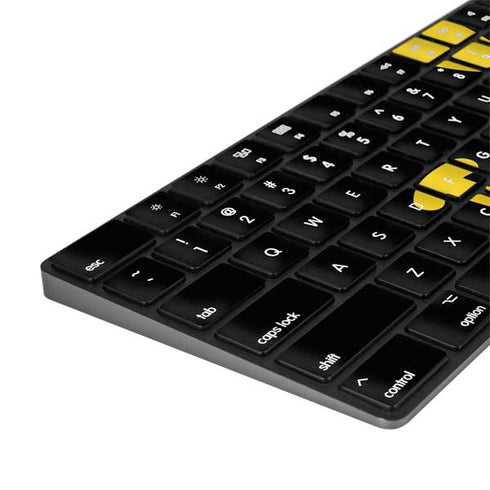 Black Happy Face Magic Keyboard with Numeric Keypad Skin