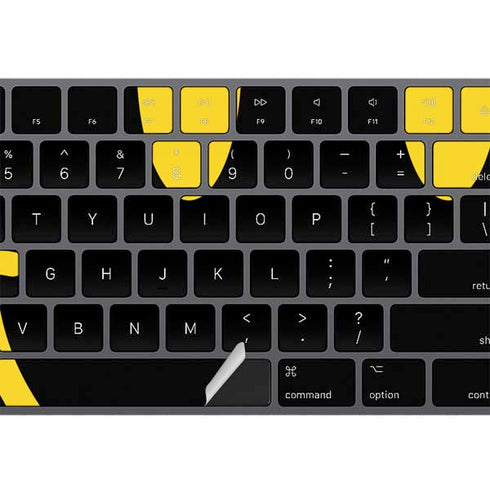Black Happy Face Magic Keyboard with Numeric Keypad Skin