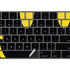 Black Happy Face Magic Keyboard with Numeric Keypad Skin