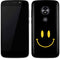Black Happy Face Moto E5 Play Skin