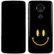 Black Happy Face Moto E5 Plus Skin