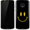 Black Happy Face Moto G6 Skin