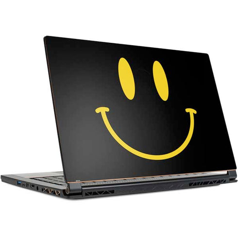Black Happy Face MSI GS65 Stealth Laptop Skin