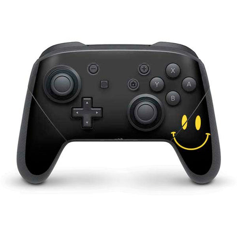 Black Happy Face Nintendo Switch Pro Controller Skin
