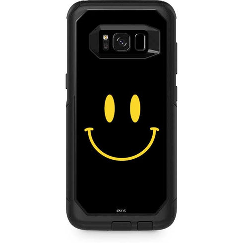 Black Happy Face Otterbox Commuter Galaxy Skin
