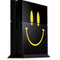 Black Happy Face PS4 Console Skin