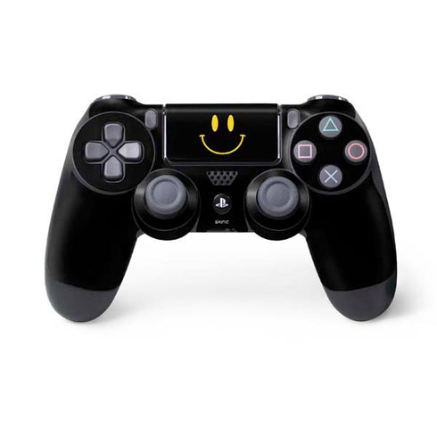 Black Happy Face PS4 Controller Skin