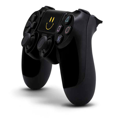 Black Happy Face PS4 Controller Skin