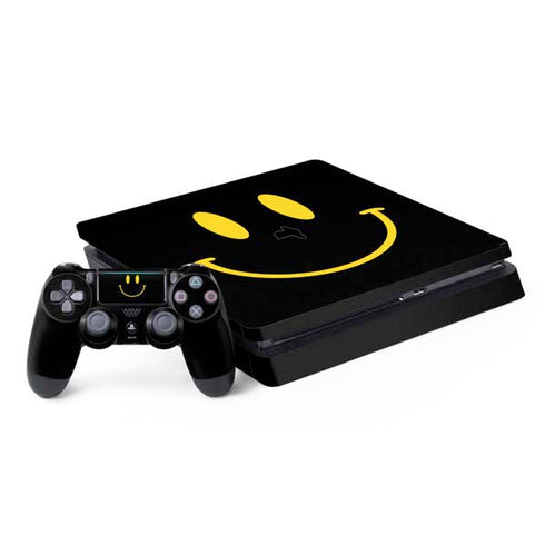 Black Happy Face PS4 Slim Bundle Skin