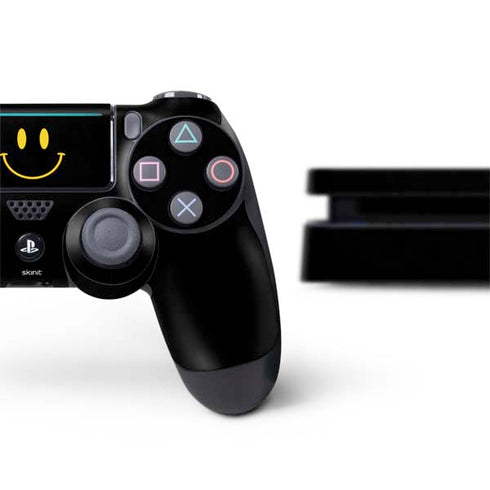 Black Happy Face PS4 Slim Bundle Skin