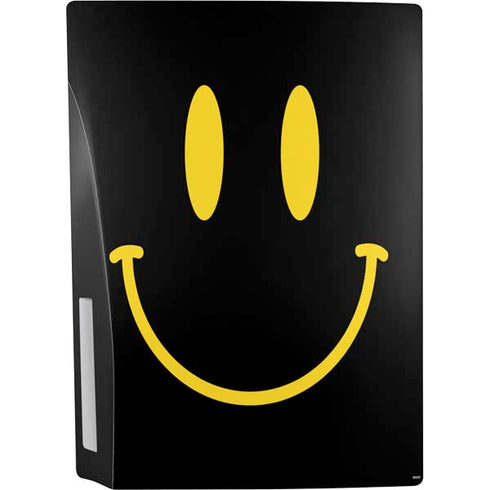 Black Happy Face PS5 Console Skin