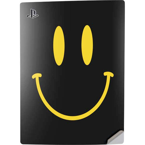 Black Happy Face PS5 Digital Edition Console Skin