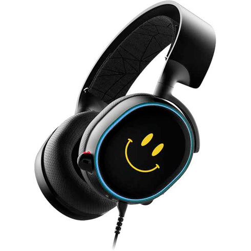 Black Happy Face SteelSeries Arctis 3 Skin