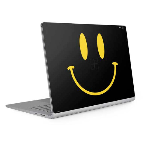 Black Happy Face Surface Book 2 13.5in Skin