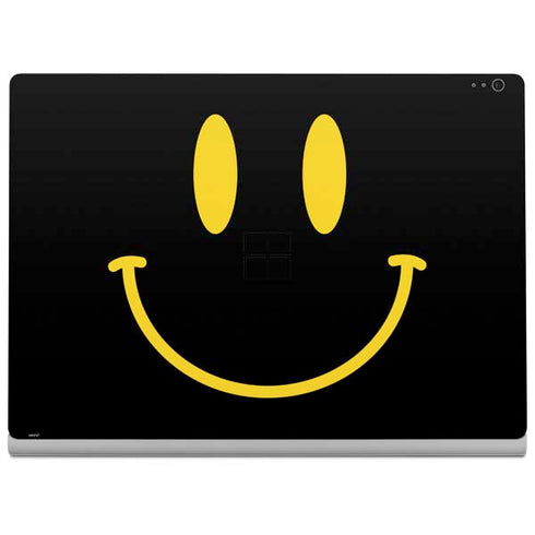 Black Happy Face Surface Book 2 13.5in Skin