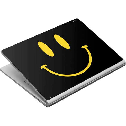 Black Happy Face Surface Book Skin