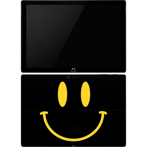 Black Happy Face Surface Pro 6 Skin