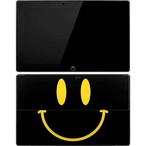 Black Happy Face Surface Pro Tablet Skin