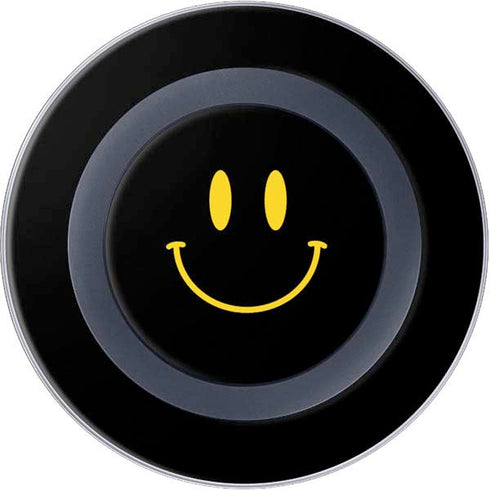 Black Happy Face Wireless Charger Skin