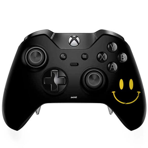 Black Happy Face Xbox One Elite Controller Skin