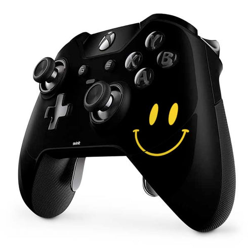 Black Happy Face Xbox One Elite Controller Skin