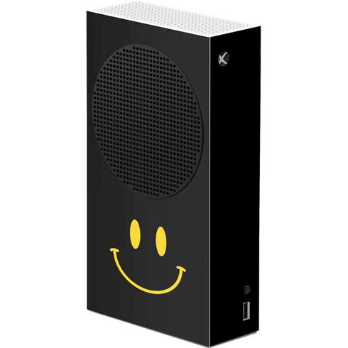 Black Happy Face Xbox Series S Console Skin