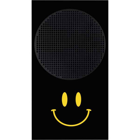 Black Happy Face Xbox Series S Console Skin