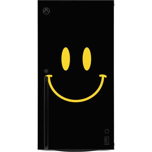 Black Happy Face Xbox Series X Console Skin