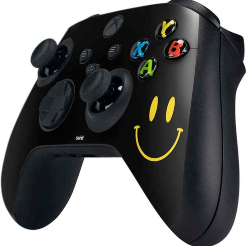 Black Happy Face Xbox Series X Controller Skin