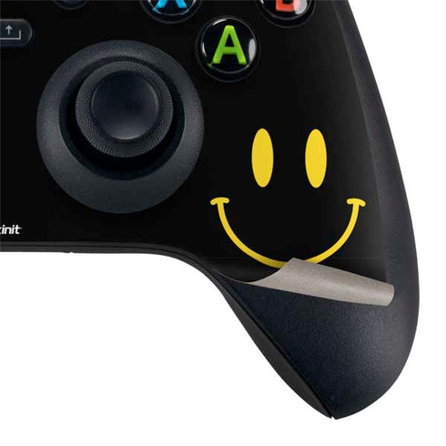 Black Happy Face Xbox Series X Controller Skin