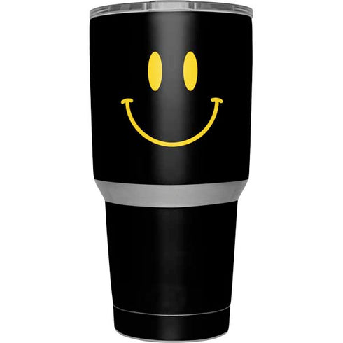 Black Happy Face Yeti 30oz Rambler Tumbler Skin