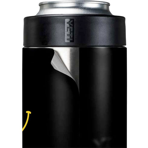 Black Happy Face Yeti Colster Can Insulator Skin