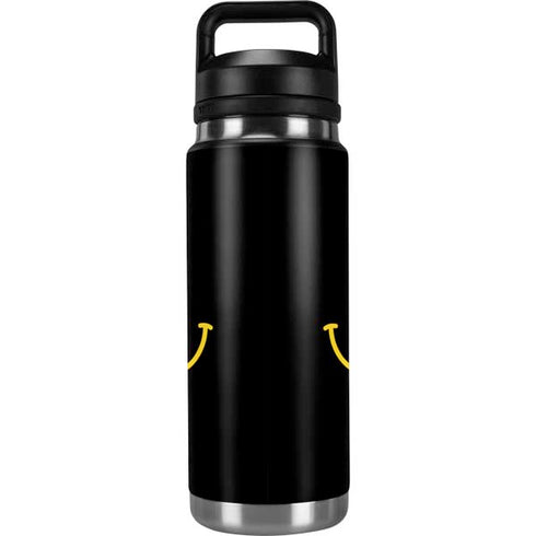 Black Happy Face YETI Rambler 26oz Bottle Skin