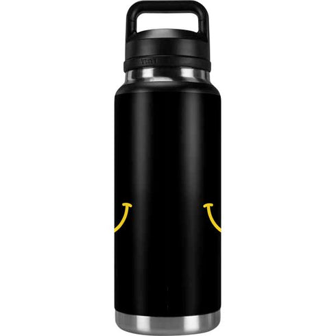 Black Happy Face YETI Rambler 36oz Bottle Skin