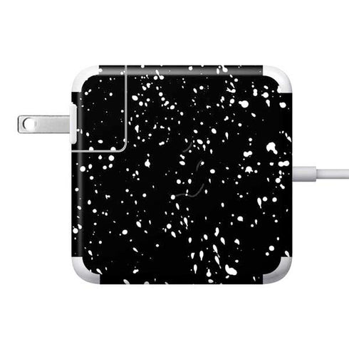 Black Speckle 85W Power Adapter (15 and 17 inch MacBook Pro Charger) Skin