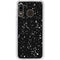 Black Speckle Galaxy A20 Clear Case