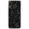 Black Speckle Galaxy A20 Clear Case