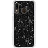 Black Speckle Galaxy A20 Clear Case