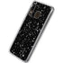 Black Speckle Galaxy A20 Clear Case