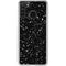 Black Speckle Galaxy A21 Clear Case